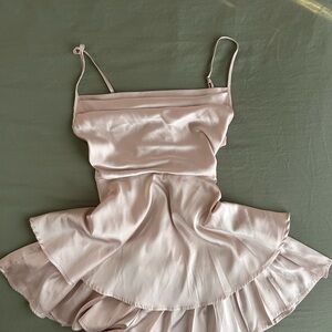 Elegant Mini Satin Slip Dress